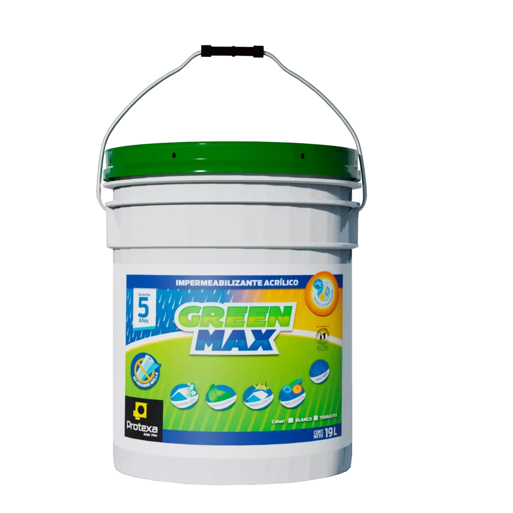 Impermeabilizantes Protexa - Impermeabilizante acrílico - Green Max 5A